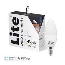 Lite bulb Moments chytrá žárovka, E14, 5W, RGB+2700-6500K, 3 kusy