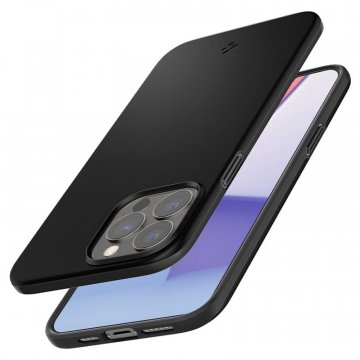 Spigen Thin Fit, ochranný kryt pro iPhone 13 Pro Max, černý