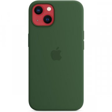 Apple silikonový kryt s MagSafe na iPhone 13 jetelově zelený