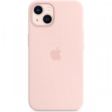 Apple silikonový kryt s MagSafe na iPhone 13 křídově růžový