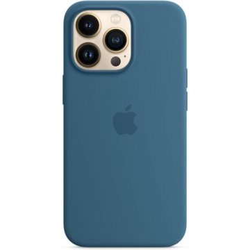 Apple silikonový kryt s MagSafe na iPhone 13 Pro ledňáčkově modrý