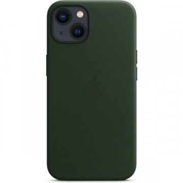 Apple kožený kryt s MagSafe na iPhone 13 sekvojově zelený