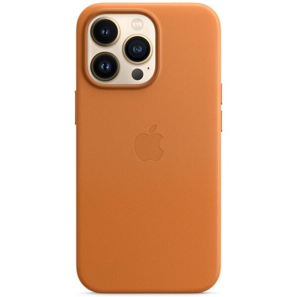 Apple kožený kryt s MagSafe na iPhone 13 Pro Max zlatohnědý