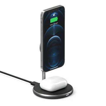 HyperJuice – 2v1 magnetická bezdrátová nabíječka pro iPhone 12 / 13 /14 a AirPods