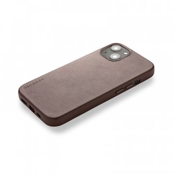 Decoded MagSafe kožený kryt pro iPhone 13 mini - hnědý