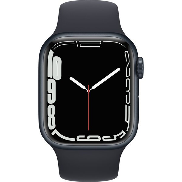Apple Watch Series 7 GPS 41mm inkoustový hliník s inkoustovým sportovním řemínkem