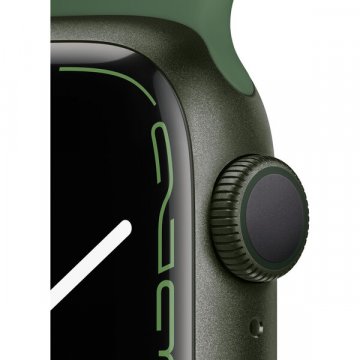 Apple Watch Series 7 GPS 41mm zelený hliník se zeleným sportovním řemínkem
