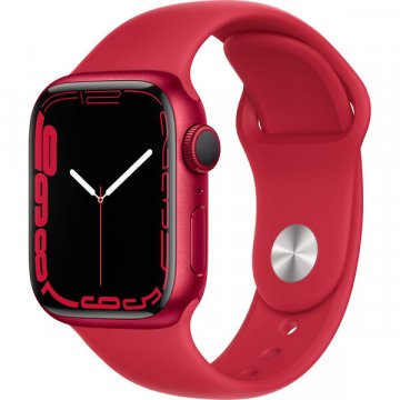Apple Watch Series 7 Cellular 45mm (PRODUCT)RED hliník s červeným sportovním řemínkem