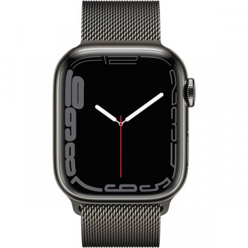 Apple Watch Series 7 Cellular 41mm grafitová ocel s grafitovým milánkým tahem