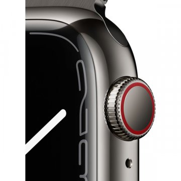 Apple Watch Series 7 Cellular 41mm grafitová ocel s grafitovým milánkým tahem