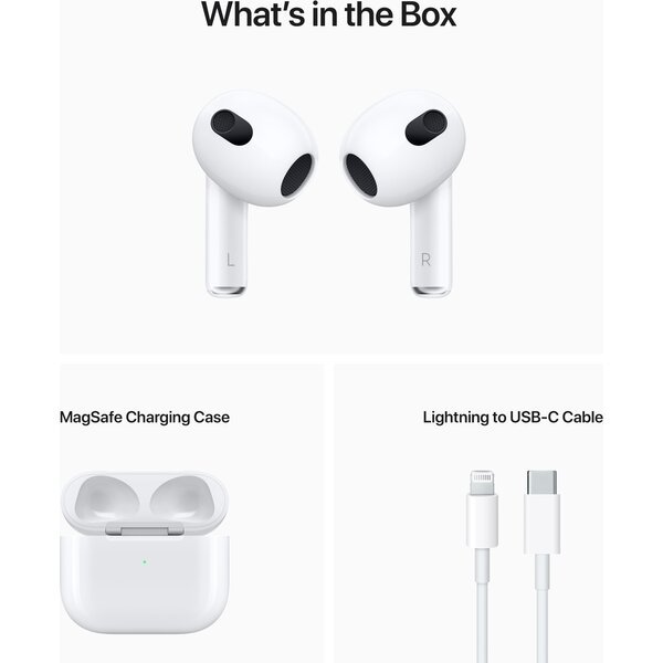 Apple AirPods bezdrátová sluchátka (2021) s Magsafe nabíjecím pouzdrem