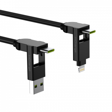 Rolling Square - inCharge X MAX – nabíjecí a datový kabel 6v1, 1,5 m, černý