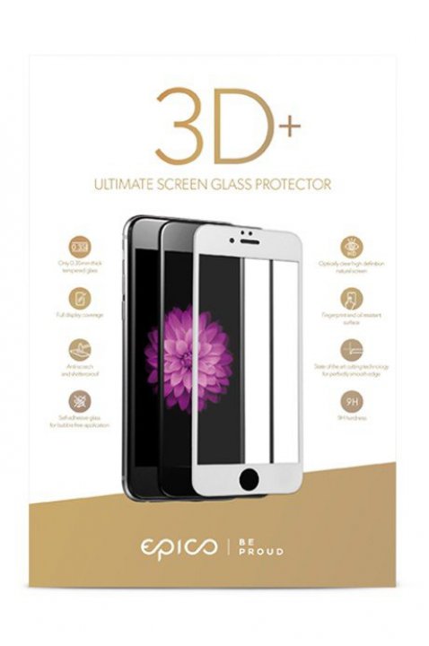 Epico 3D Glass ochranné sklo iPhone 7/8 bílé