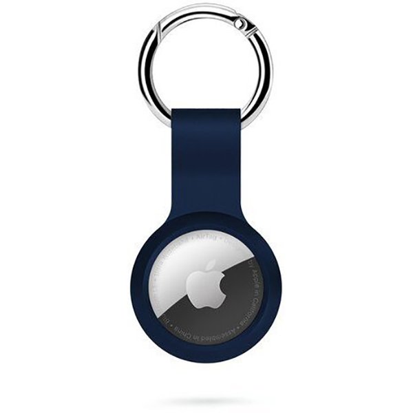 Epico klíčenka pro Apple AirTag, silicone, modrá