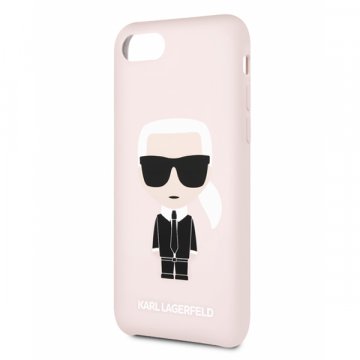 Karl Lagerfeld Full Body silikonový kryt pro iPhone 7 / 8 / SE2020 / SE2022 - růžový