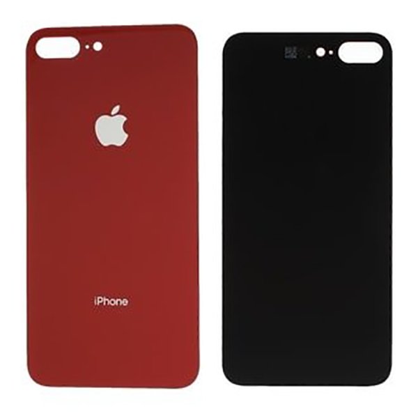 Zadní sklo pro Apple iPhone 8 Plus - červené
