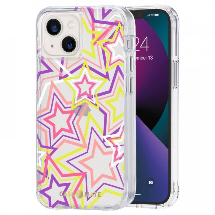 Case Mate Tough Print, neon stars ochranný kryt pro iPhone 13 mini / iPhone 12 mini