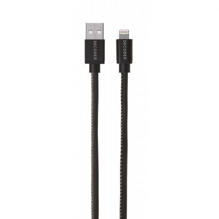 Decoded Leather Lightning USB cable 1.2m - černý