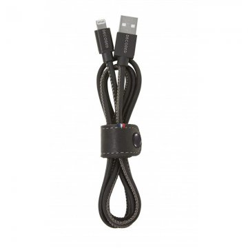 Decoded Leather Lightning USB cable 1.2m - černý