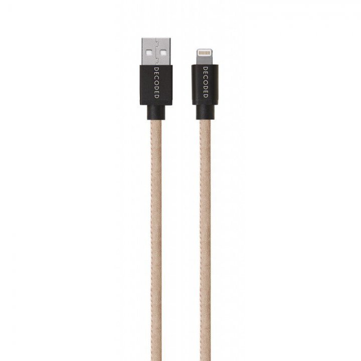 Decoded Leather Lightning USB cable 1.2m - růžový