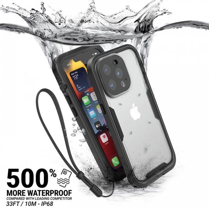 Catalyst Total Protection case, voděodolné a nárazuvzdorné pouzdro pro iPhone 13 Pro Max, černé