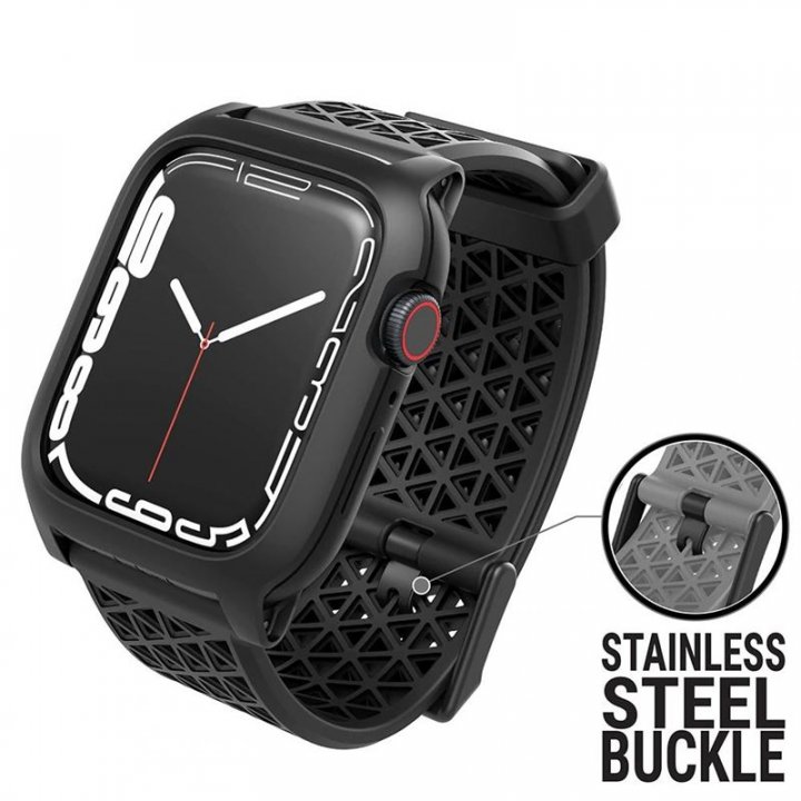 Catalyst Active Defense case, ochranný řemínek s krytem pro Apple Watch 45mm, černý