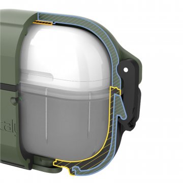 Catalyst Total Protection vodotěsné pouzdro pro Airpods 3, zelené