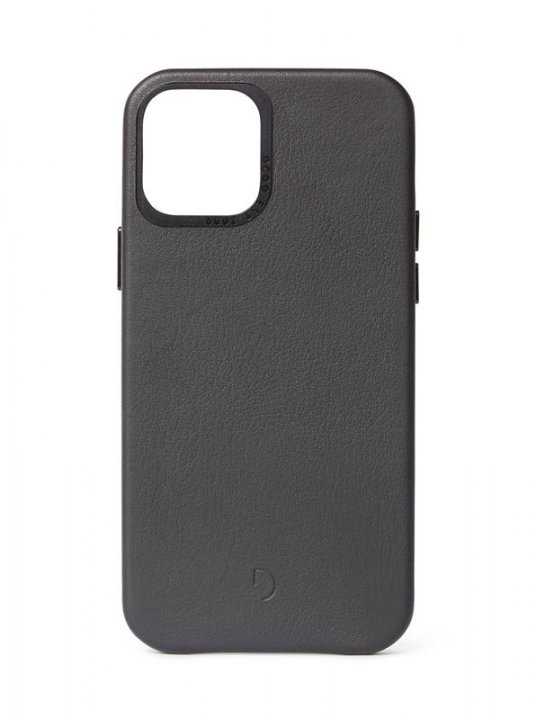 Decoded BackCover, kožený kryt pro iPhone 12 / 12 Pro, černý