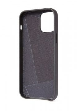 Decoded BackCover, kožený kryt pro iPhone 12 / 12 Pro, černý