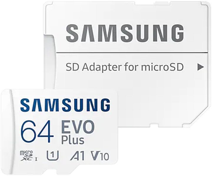 Samsung microSDXC 64GB EVO Plus Class 10 - Paměťová karta vč. adapteru