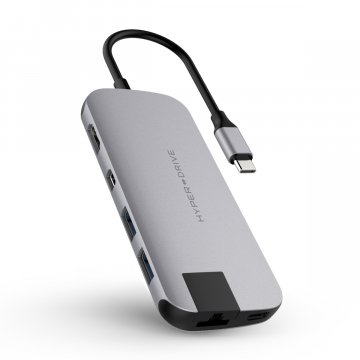 HyperDrive SLIM USB-C Hub - Vesmírně šedý