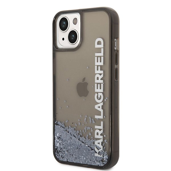 Karl Lagerfeld Translucent Liquid Glitter ochranný kryt pro iPhone 14 Plus
