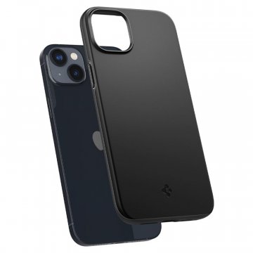 Spigen Thin Fit, ochranný kryt pro iPhone 14, černý