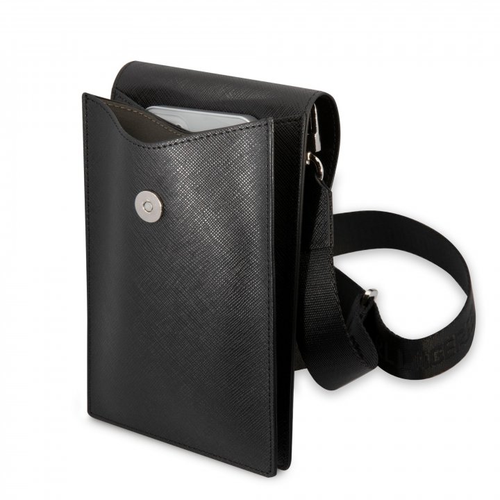 Karl Lagerfeld Saffiano Rue Saint Guillaume Wallet Phone - taška na mobilní telefon