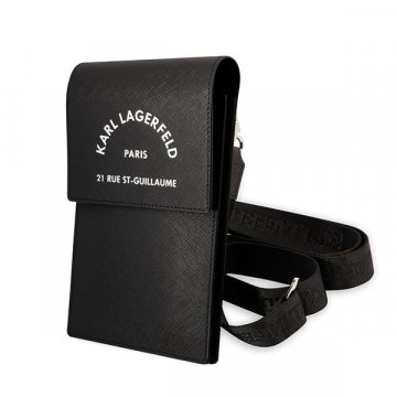 Karl Lagerfeld Saffiano Rue Saint Guillaume Wallet Phone - taška na mobilní telefon