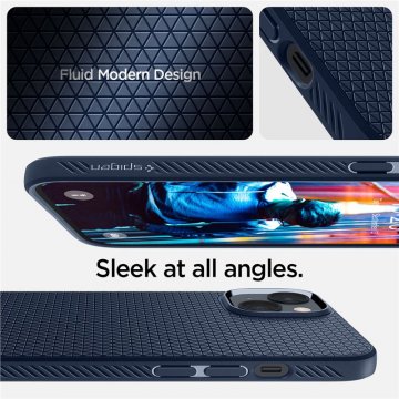 Spigen Liquid Air, navy blue - ochranný kryt pro iPhone 14