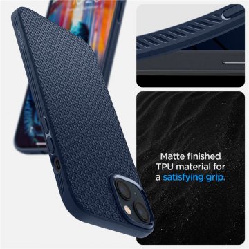 Spigen Liquid Air, navy blue - ochranný kryt pro iPhone 14