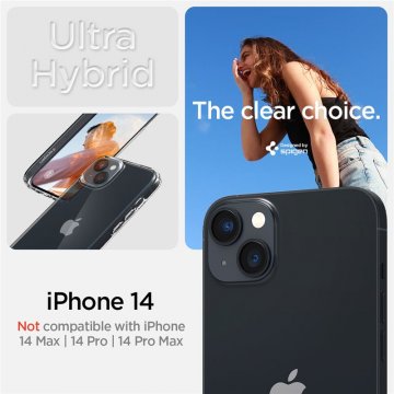 Spigen Ultra Hybrid - ochranný kryt pro iPhone 14, čirý