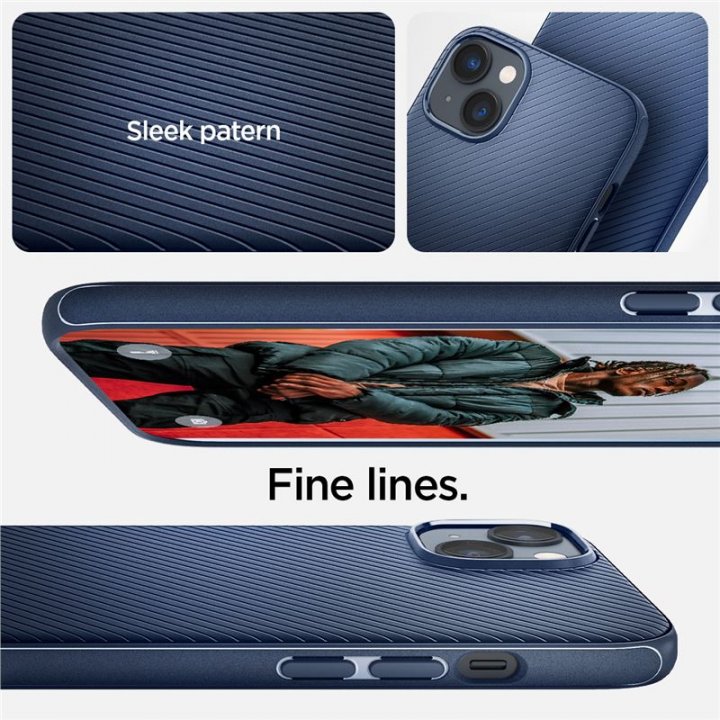 Spigen Mag Armor - ochranný kryt s MagSage pro iPhone 14, modrý