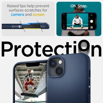 Spigen Mag Armor - ochranný kryt s MagSage pro iPhone 14, modrý