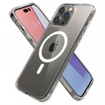 Spigen Ultra Hybrid Mag, ochranný kryt s MagSafe - iPhone 14 Pro, čirý