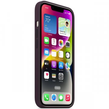 Apple silikonový kryt s MagSafe na iPhone 14 bezinkově fialová