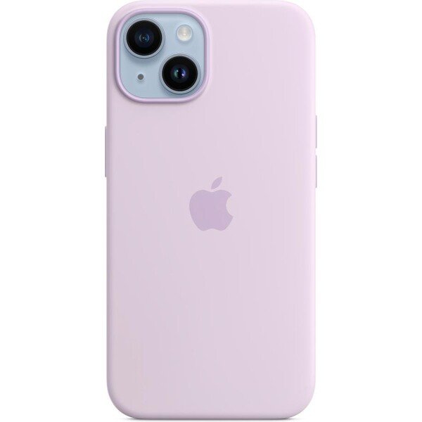Apple silikonový kryt s MagSafe na iPhone 14 šeříkově modrý