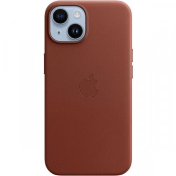 Apple kožený kryt s MagSafe na iPhone 14 Plus cihlově hnědý