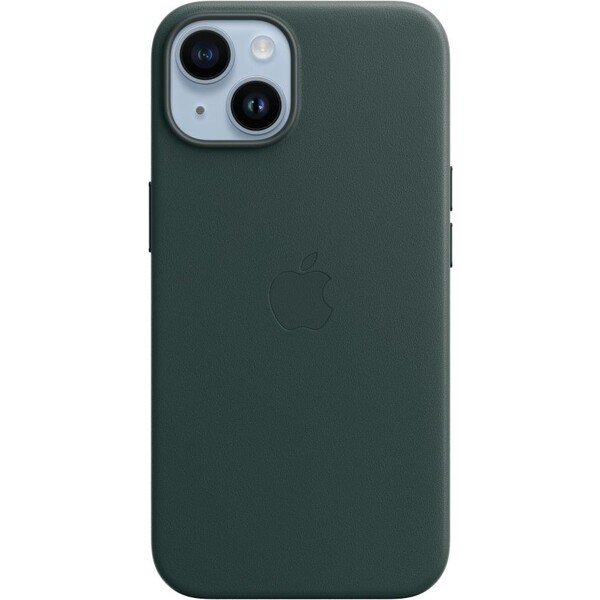 Apple kožený kryt s MagSafe na iPhone 14 Plus piniově zelený