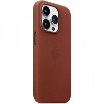 Apple kožený kryt s MagSafe na iPhone 14 Pro cihlově hnědý