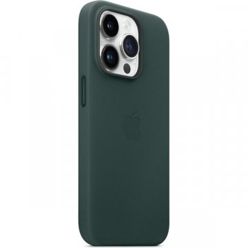 Apple kožený kryt s MagSafe na iPhone 14 Pro piniově zelený