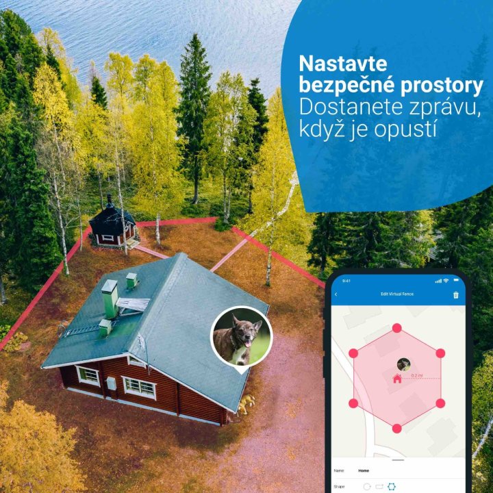 Tractive GPS DOG 4 – GPS sledování polohy a aktivity pro psy, hnědý