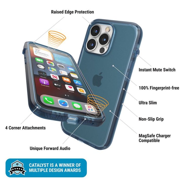 Catalyst Influence case, ochranný kryt pro iPhone 13 Pro, modrý