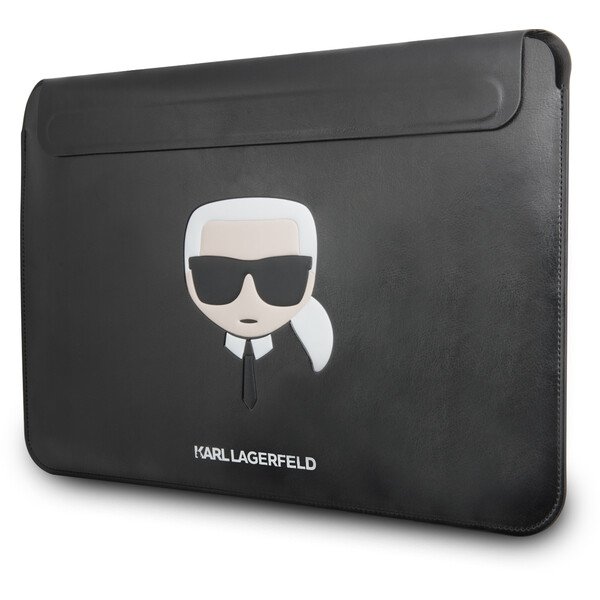 Karl Lagerfeld Karl Head, kožené pouzdro pro MacBook 13" / 14"